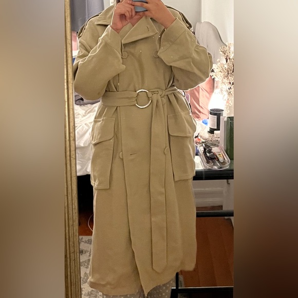 & Other Stories BRAND NEW Trench Coat, size US 2 (fits like a medium) - Picture 2 of 5